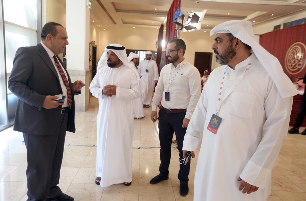 الربيحات يزور موقع مقابلات شاعر المليون بأبوظبي